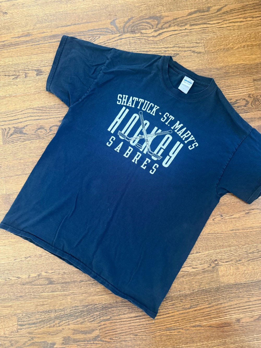 Gildan Black Hockey Sabres Graphic Tee
